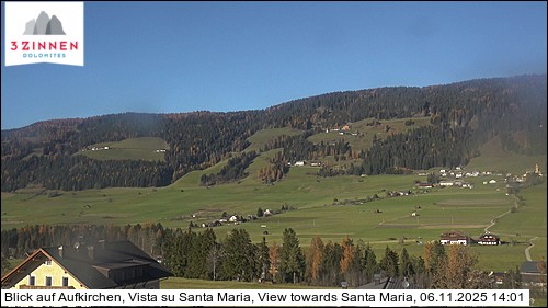 Skilift Rienza - View towards Santa Maria